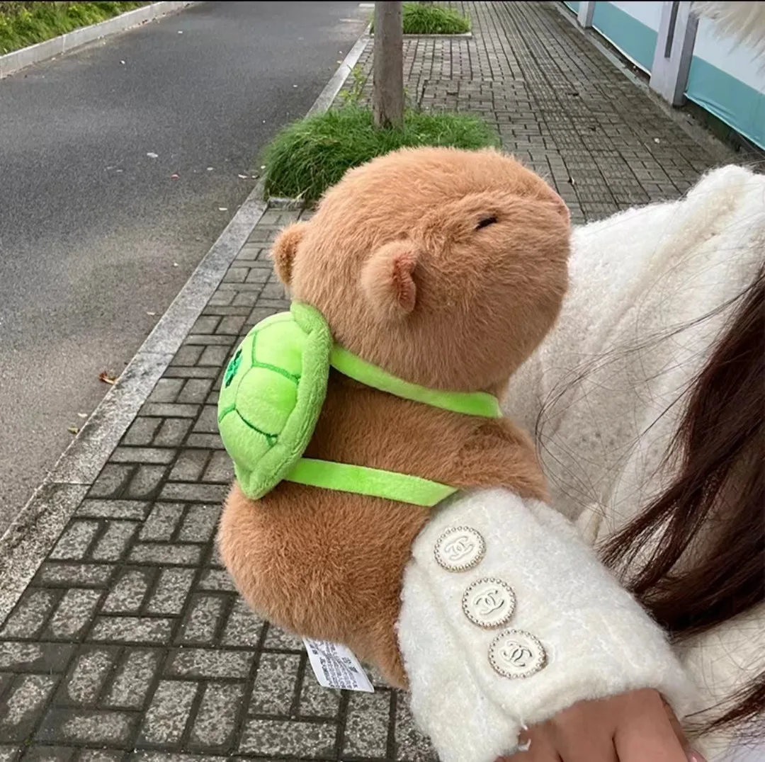 2 ชิ้น Capybara Plush สร้อยข้อมือสัตว์น่ารัก Capybara สายรัดข้อมือ Clap วงกลมนาฬิกาข้อมือของเล่น Kawaii การ์ตูนตุ๊กตาผ้าฝ้ายเด็กของขวัญวันเกิด