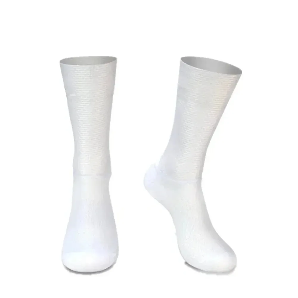 2025 Calcetines aero antideslizantes de silicona Calcetines de Ciclismo hombres bicicleta deporte correr Calcetines Calcetines Ciclismo