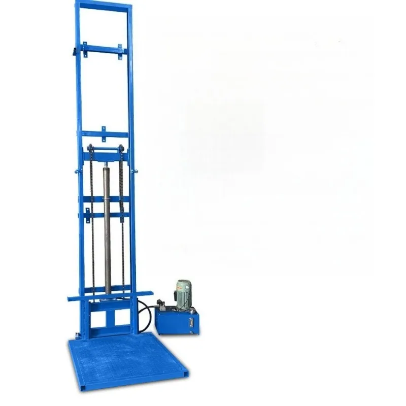 Electric Guide Rail Lift Automatic Hydraulic Loading Unloading Platform Scaffolding For Warehouse And Industrial Use