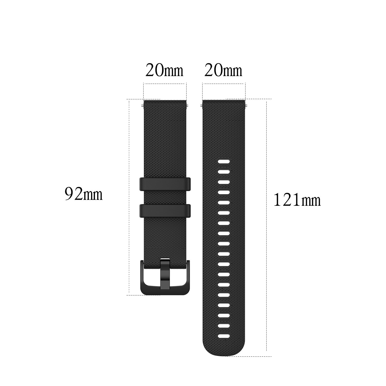 Silicone Watch Band 20mm 22mm Watch Strap for Samsung Galaxy Watch Accessories Replacement for Huawei Amazfit Xiaomi Watchband