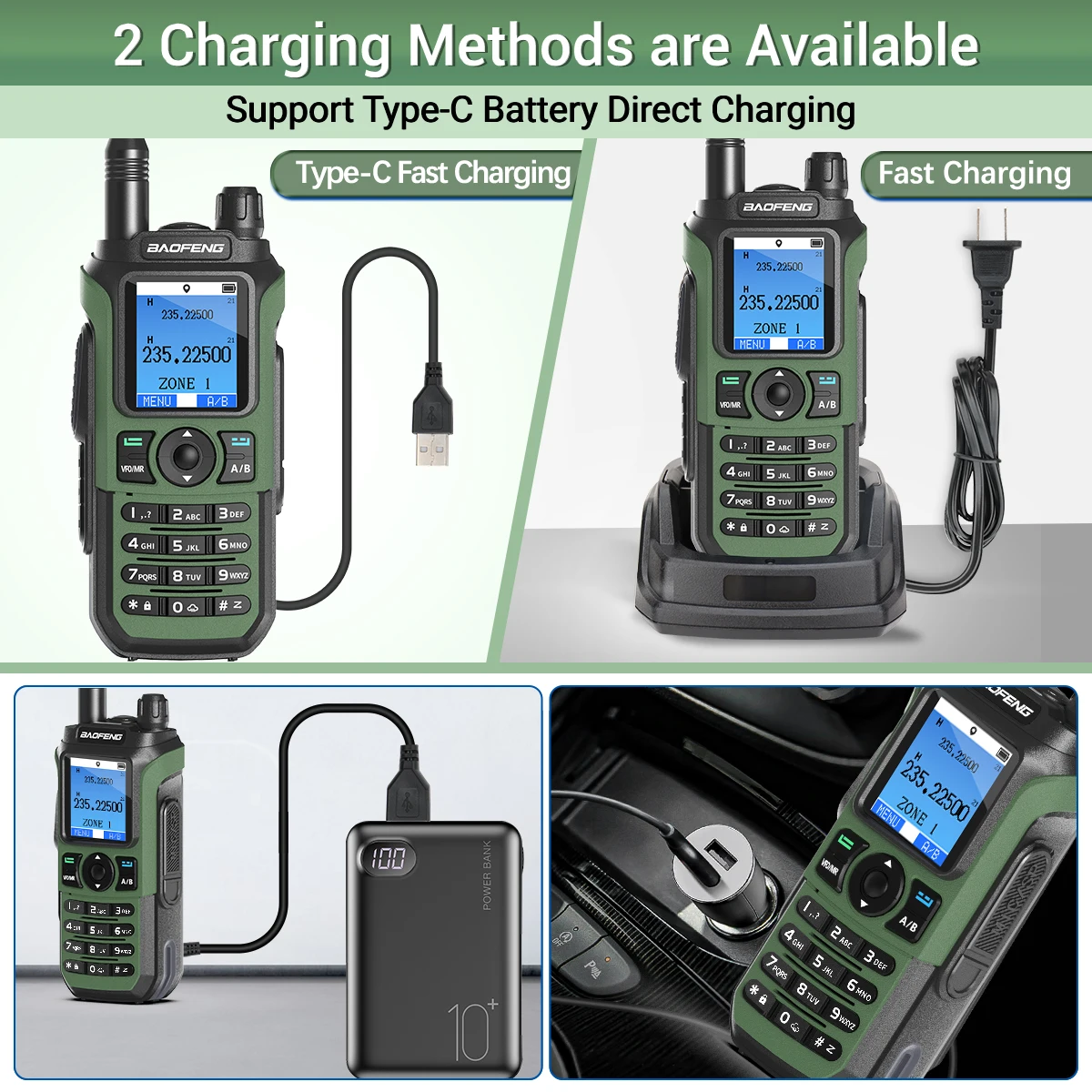 Baofeng UV-21 Pro GPS Walkie Talkie Multi-Band drahtlose Kopier frequenz Langstrecken-Typ-C-Upgrade UV 17 Pro GPS Amateurfunk