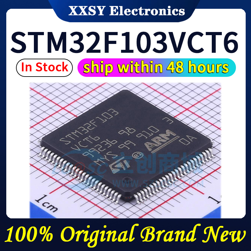 STM32F103RET6 STM32F103VBT6 STM32F103VCT6 STM32F103VET6 STM32F103ZET6 STM32F103T8U6 Disponibile 100% originale e nuovo