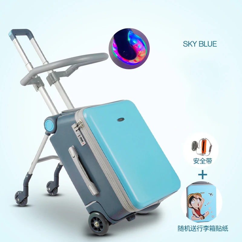 Baby sitzen und fahrt faul gepäck, männer frauen, baby reise trolley koffer, baby kinderwagen, artefakt, kinder internat fall