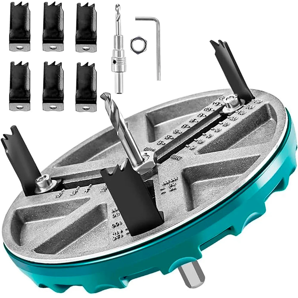 Регулируемая пила для круглых отверстий, бытовой открывалка для отверстий, многофункциональный круглый резак, сделай сам, деревообрабатывающий режущий инструмент 45-130 мм