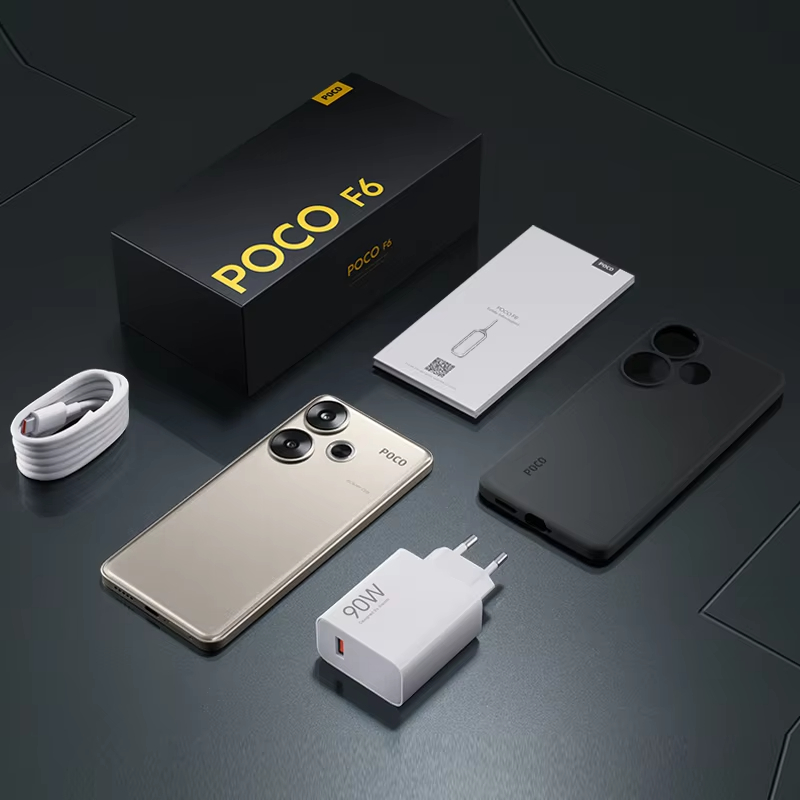 POCO F6 Smartphone Versión Global Snapdragon ® 8s Gen 3 90W Turbo Carga 5000mAh Batería