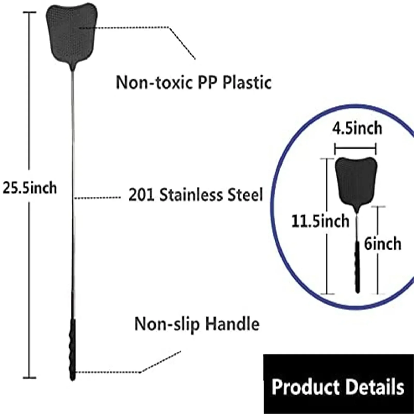 Telescopic Fly Swatters Durable Plastic Heavy Duty Flyswatter With Stainless Mosquito Repellent Tool Home Accessories Tools