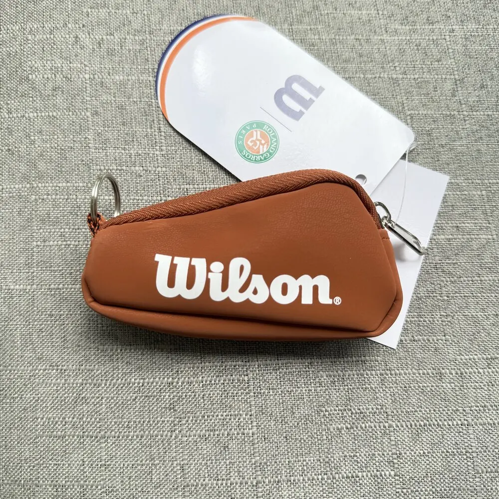 Wilson 2024 ROLAND GARROS porte-clés sac français ouvert Orange blanc poche Mini Tennis clé Pack RG