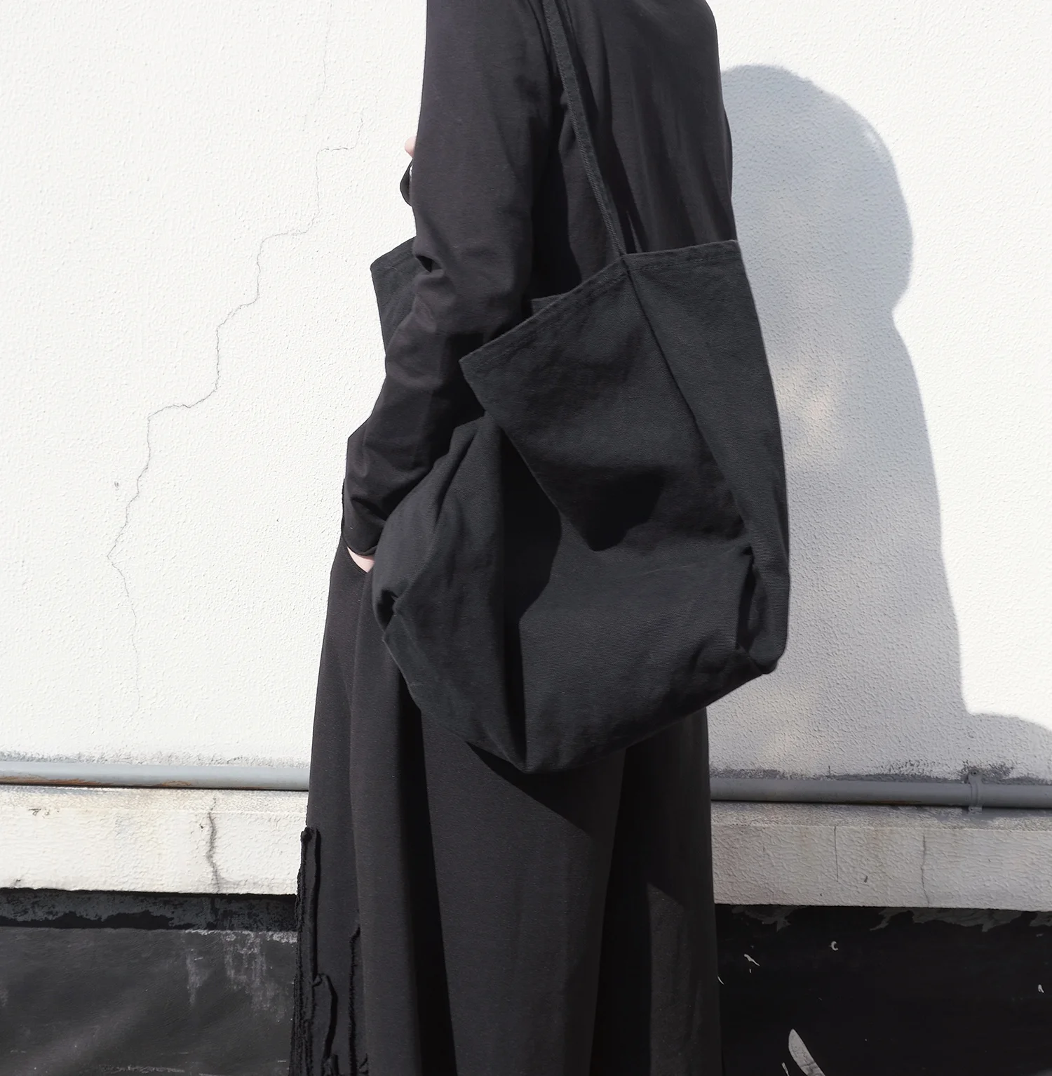 Umi mao-男性と女性のためのシックなショルダーバッグ,男性と女性のためのカジュアルスタイル,大容量,オープン,ショッピング用