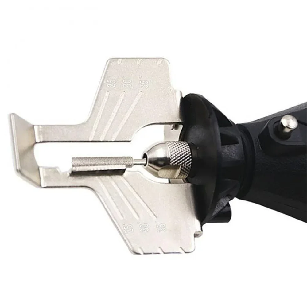 STONEGO Fixation d'affûtage de tronçonneuse – Fixation de meuleuse électrique pour chaînes de scie, polissage et perceuse, accessoires rotatifs