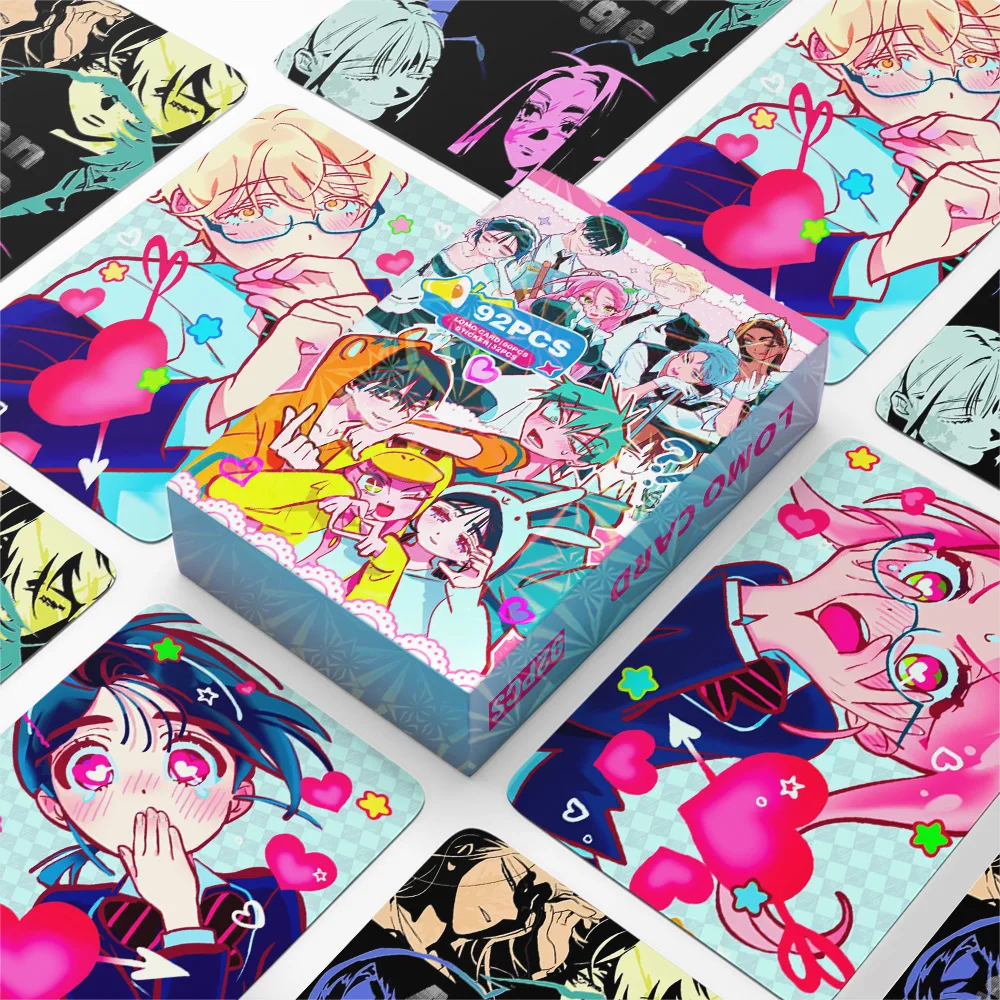 60+32Pcs/Set Game Korean Manga Alien Stage LOMO Card Sticker Mizi Sua Ivan Till Hyuna Luka Printing Card Anime Cards