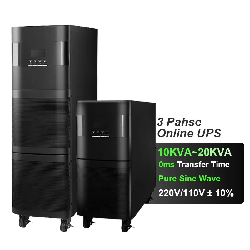 High Frequency Double Conversion Pure Sine Wave Online 10kva 15kva 20kva Ups For Each Lab And Server Simulated Sine Wave