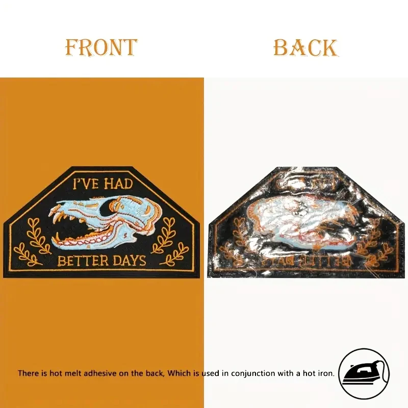 1PC I've Had Better Days Gestickter Aufnäher Retro Cartoon Abzeichen DIY Geschenk Eisen auf Patches für Kleidung Kappe Tasche Jacke Trucker Hut