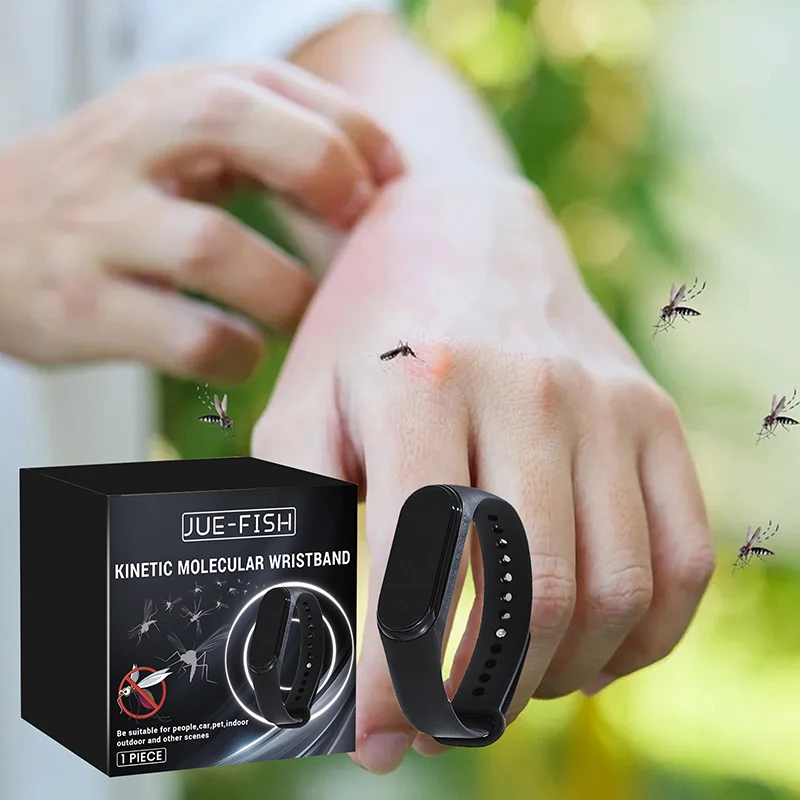 Pulsera portátil unisex repelente de mosquitos físico y ultrasónico no químico para el hogar y al aire libre