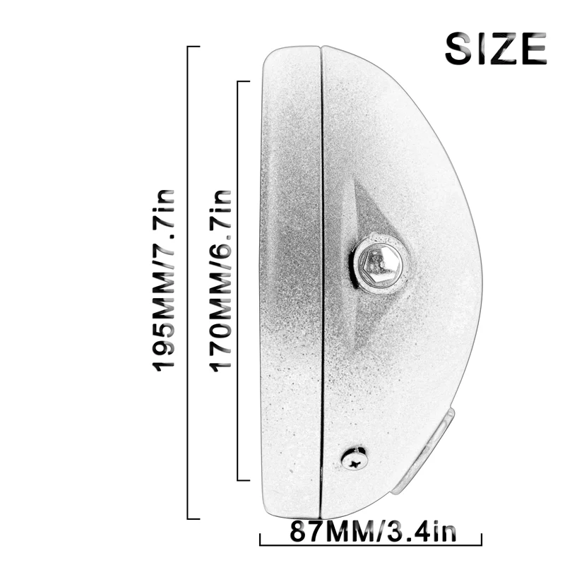 Universal Eimer Shell Leuchtturm 7 "7 ZOLL Motorrad Scheinwerfer Abdeckung Für LED Scheinwerfer Teile Gehäuse Einstellbare Halterung