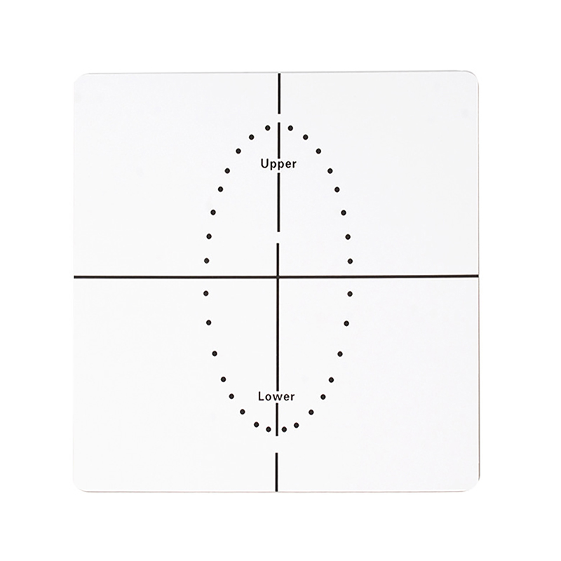 Dental Rubber Dam Punch Hole Positioning Board Barrier Template Dental Lab Instrument Tool