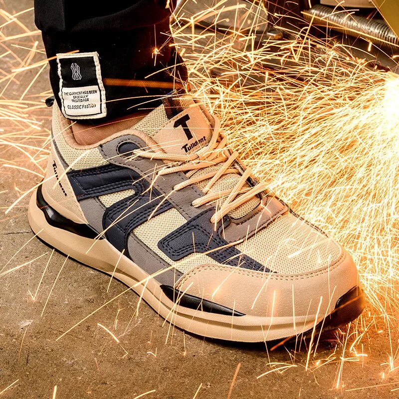 Arbeit Turnschuhe Stahl Zehen Schuhe Männer Sicherheits schuhe pannen sichere Arbeits schuhe Stiefel unzerstörbare Schuhe Sicherheit leicht