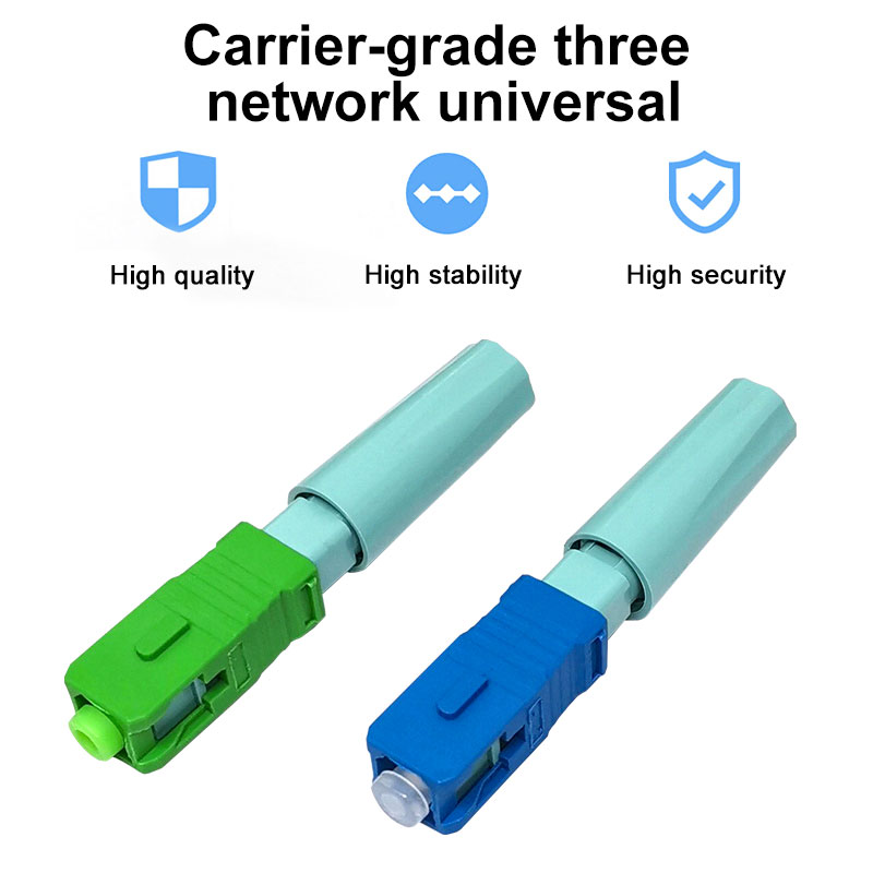 ONTi Novo SC APC SM Conector de fibra óptica monomodo Ferramenta FTTH Ferramenta de conector frio SC UPC Conector rápido de fibra óptica