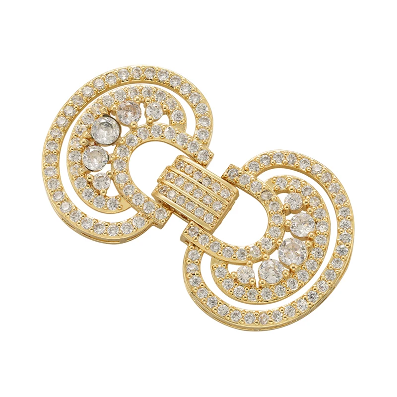 ZHUKOU ตะขอต่างๆสําหรับเครื่องประดับทําอุปกรณ์ DIY hooks อุปกรณ์เสริม Cubic zirconia สําหรับสร้อยข้อมือ VK163