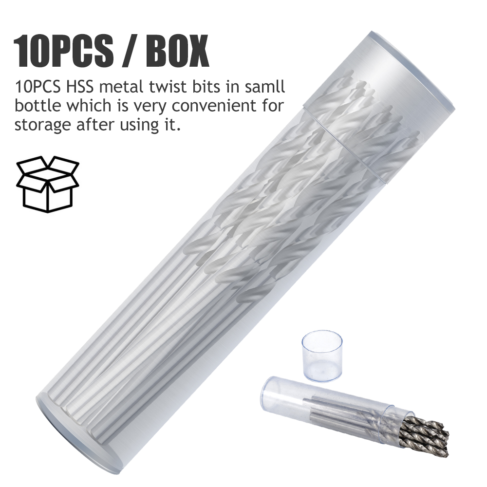 10 stücke 0,3-4,0mm HSS Spiralbohrer Set Für Dremel Dreh Werkzeug Gerade Schaft Mini Bohrer Set hand Werkzeuge