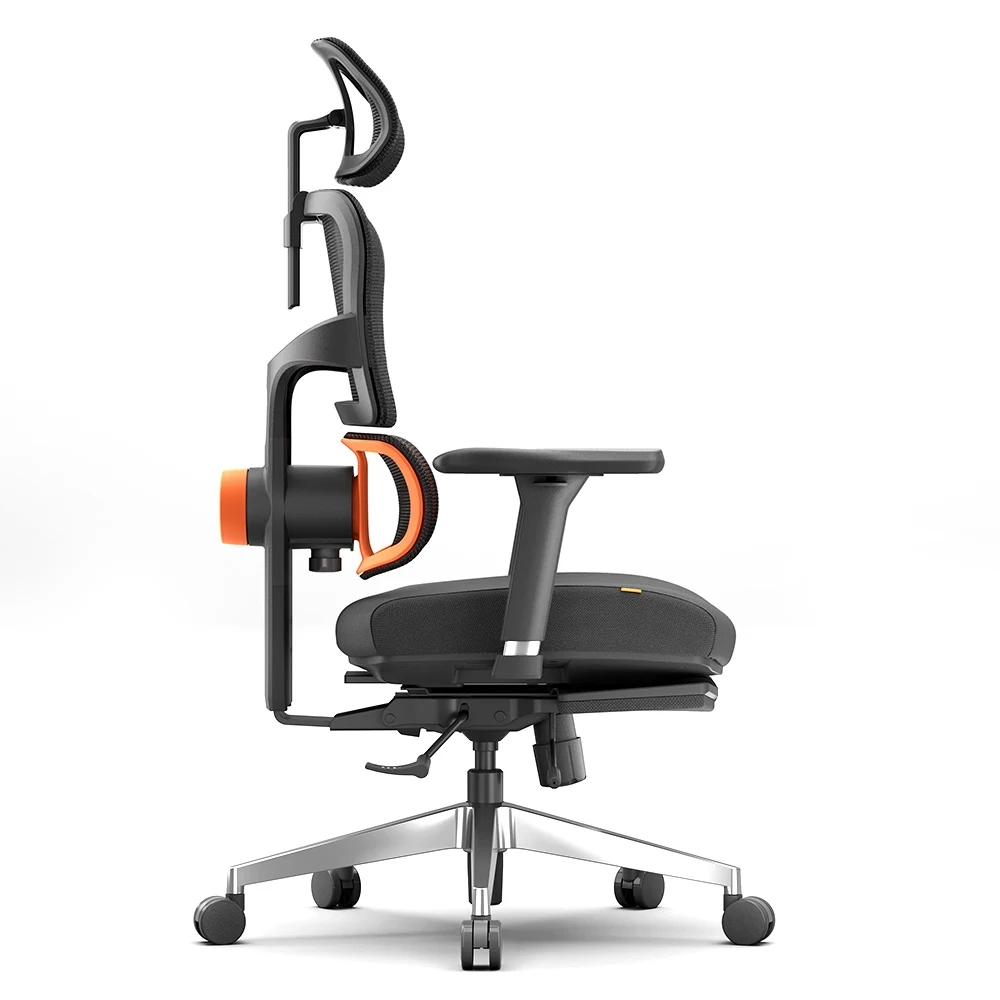 NEWTRAL Chair Pro NT002 Adaptive Unterrückenstütze Ergonomischer Stuhl, verstellbare Armlehne, Kopfstütze, Fußstütze, 4D-Netz