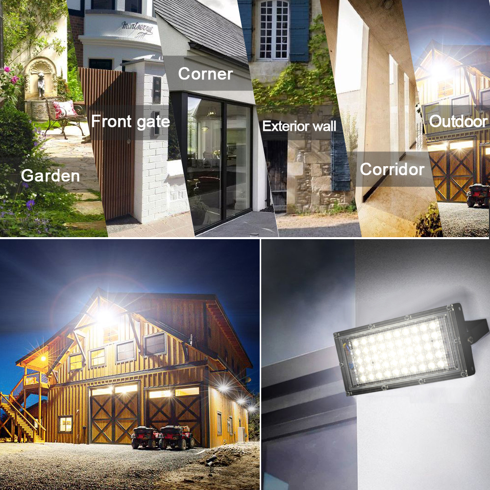 LED Floodlight Waterproof AC 220V IP65 Outdoor Floodlight Spotlight 50W 100W 150W LED Reflector Street Lamp Landscape Lighting