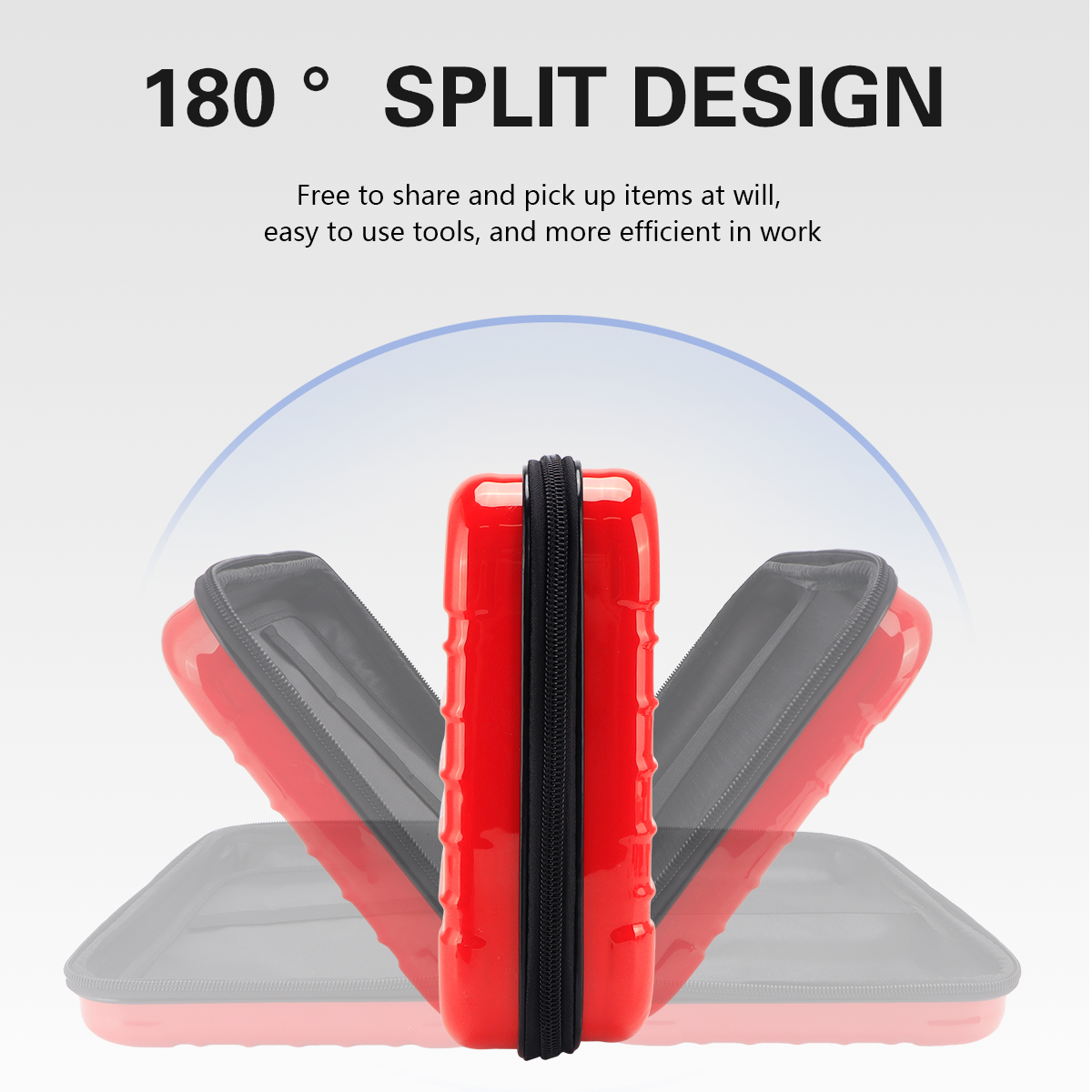 Barbershop Shockproof Hair Scissors Case Bag Crush Resistance Suitcase Waterproof Non-defrmation Tools Black Red Barber Box