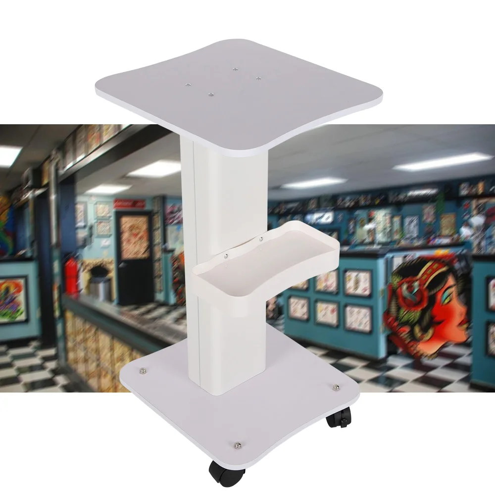Carrello di bellezza a 3 livelli con ruote, carrello per estetista multi-salone, supporto per organizer con vassoio rotante per il viso SPA di bellezza