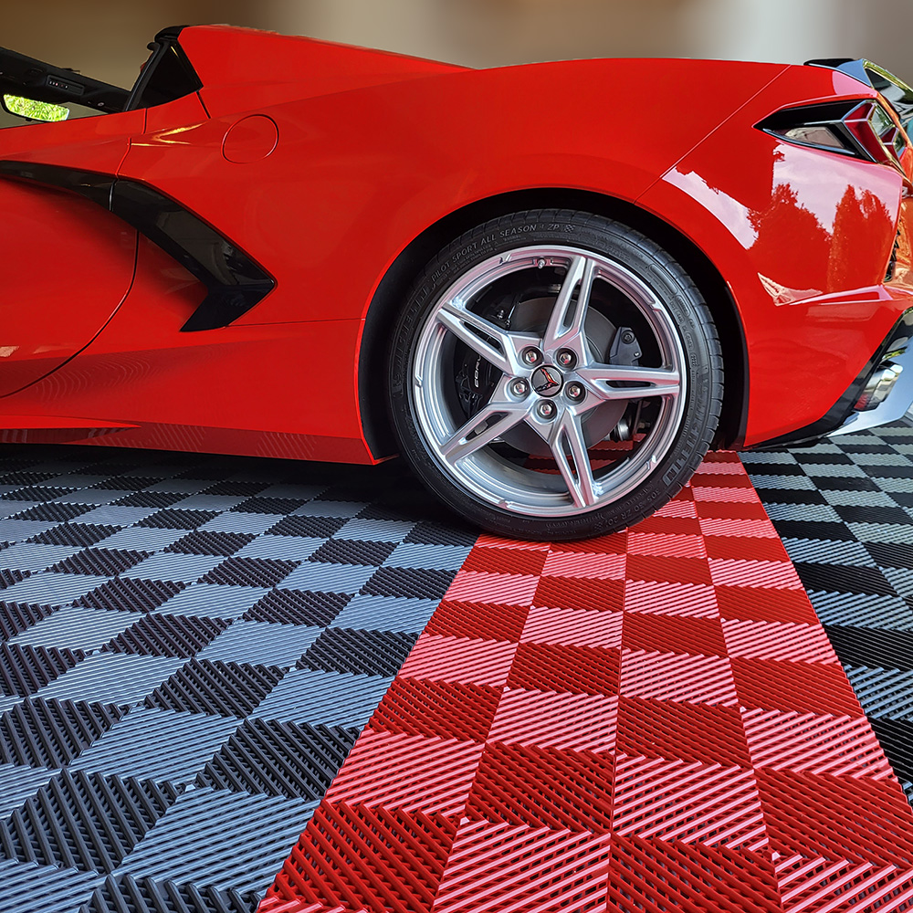 1PC Modular Heavy Duty Interlocking PVC PP Garage Floor Tiles Plastic Flooring Mats For Warehouse