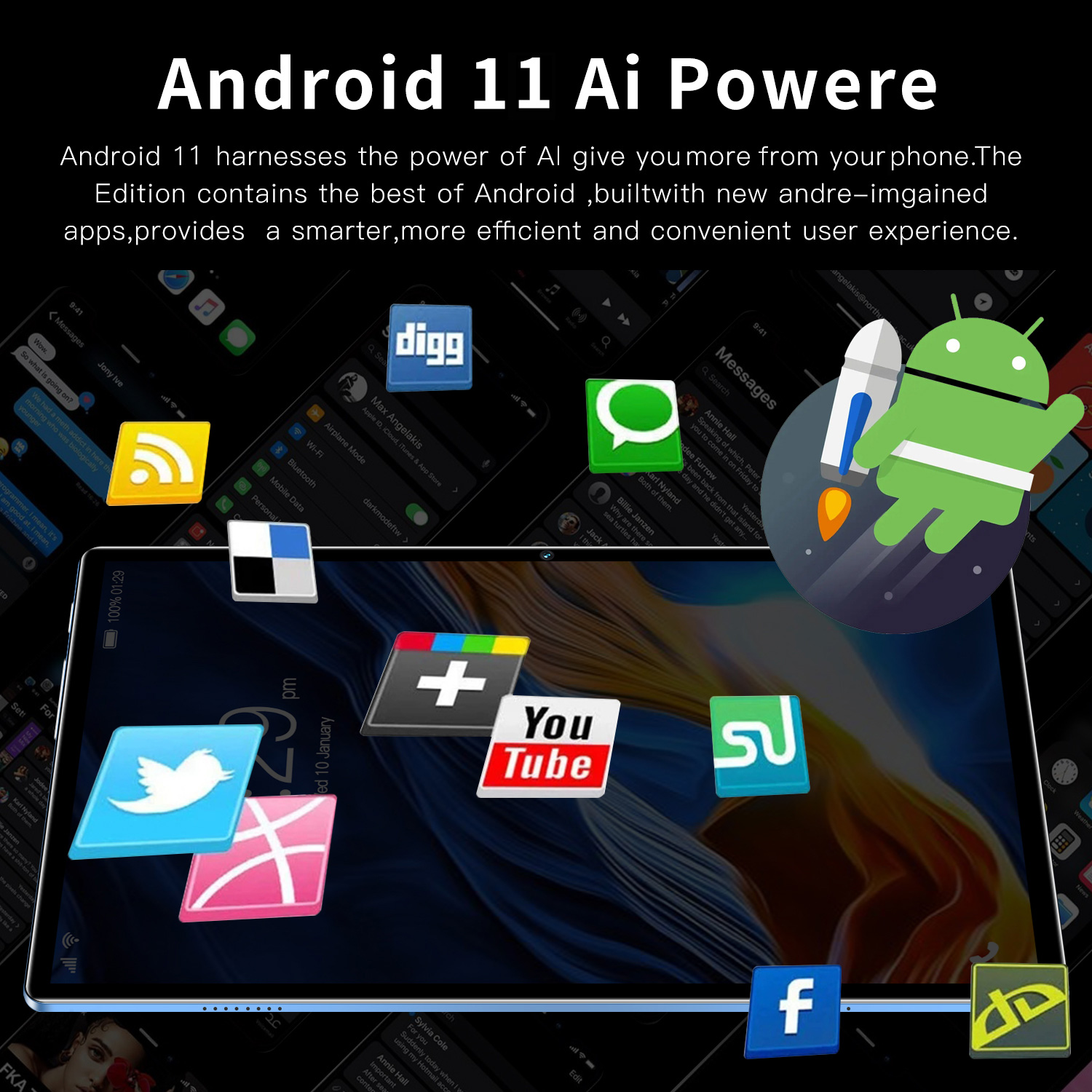 Novo 10.1 Polegada android tablet pc google play octa núcleo câmeras duplas duplo sim 3g telefone chamada tablets versão global 4gb ram 64gb