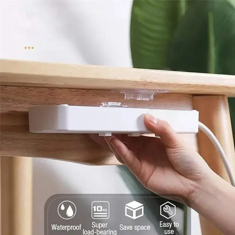 กาวสองด้าน Hooks แขวนผนัง Strong ดูดถ้วยเก็บตะขอห้องน้ําห้องครัวห้องนอน Hook Kit