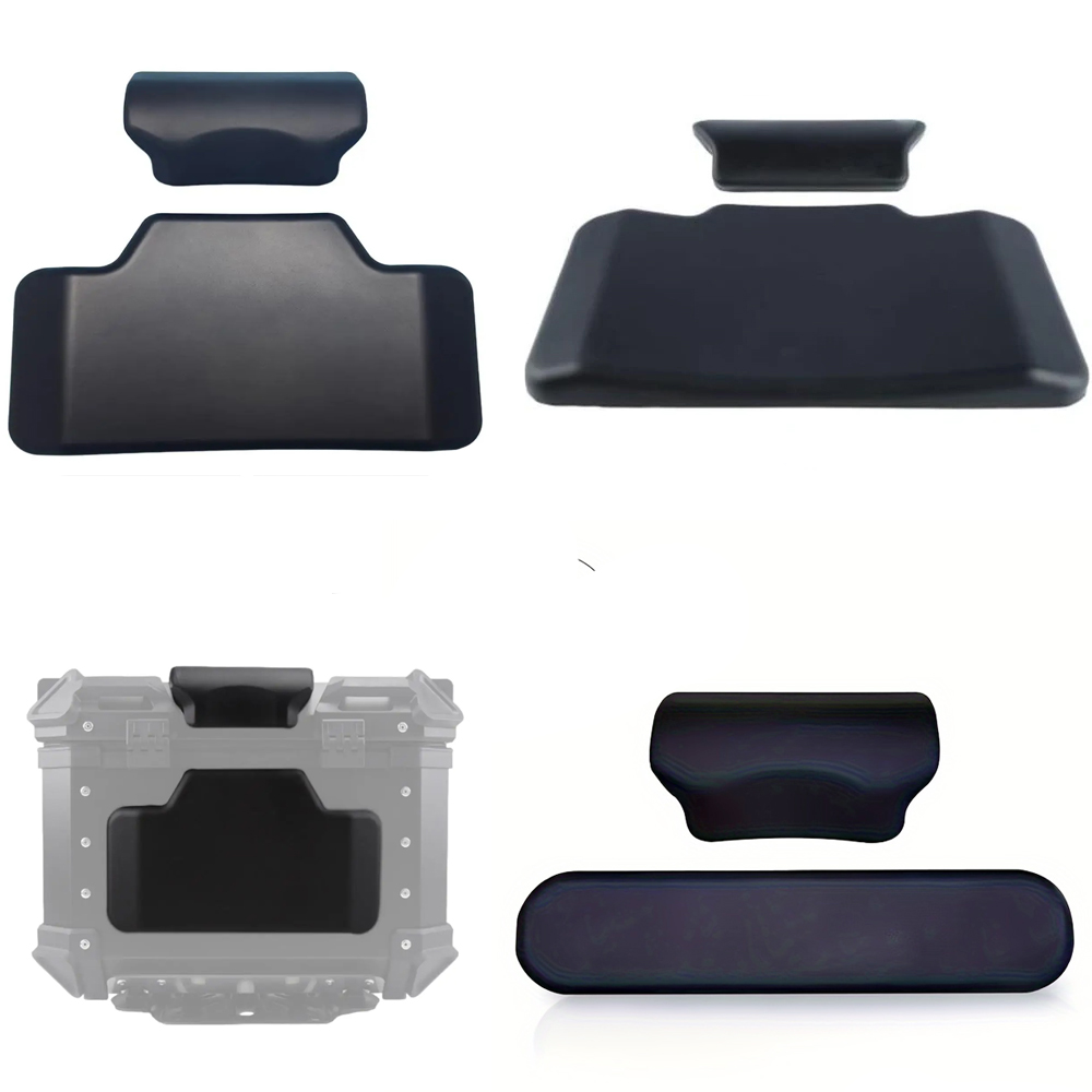 Respaldo para pasajero de motocicleta, almohadilla trasera Universal autoadhesiva a prueba de golpes, caja superior trasera para Moto, cojín para equipaje, respaldo