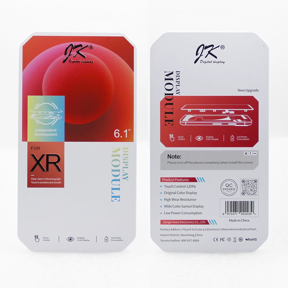 Serie JK para iPhone X XS XR 11 12 13 14 15 16 16e Pro Max Plus Mini pantalla LCD reemplazo del ensamblaje del digitalizador de pantalla táctil
