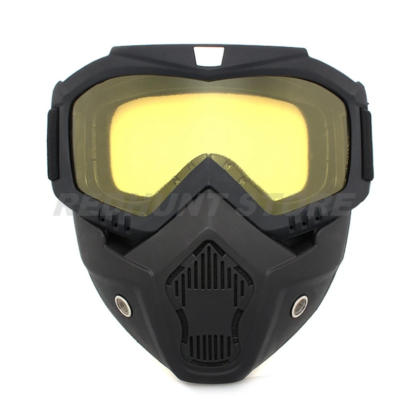 ยุทธวิธีขี่จักรยานหน้ากาก Goggles UV Windproof Anti-Fog ปรับได้แว่นตายุทธวิธี CS/Paintball