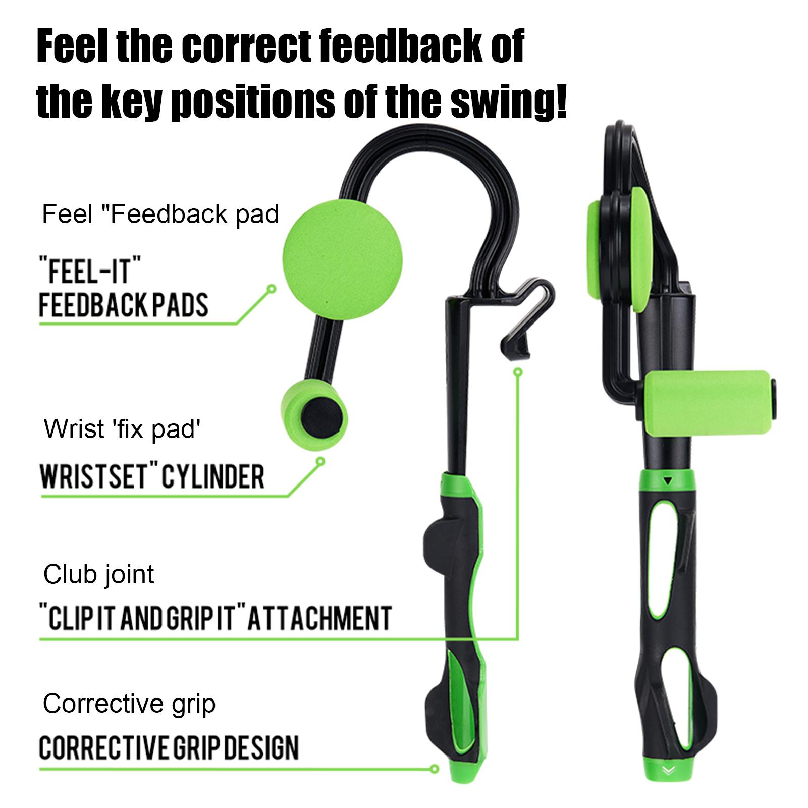 Square Training Grip Postures Trainer Control Tool Golf Swing Instant Feel-Based Feedback Swing Tool Putter Hand Grip Correction