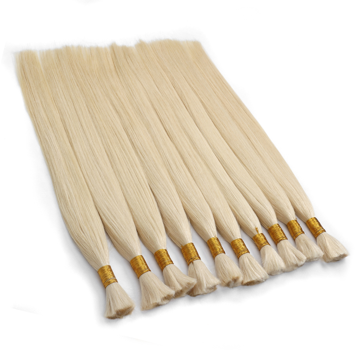 BHF Echthaar zum Flechten, für Zöpfe, kein Schuss, vietnamesisches Original-Menschenhaar, zum Flechten, 100 g