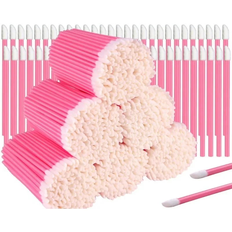 100 ชิ้น Disposable Lip Lint ฟรี Applicators ลิปสติกเครื่องทดสอบ Wands Applicators สําหรับแต่งหน้าแปรงแต่งหน้าเครื่องมือความงาม