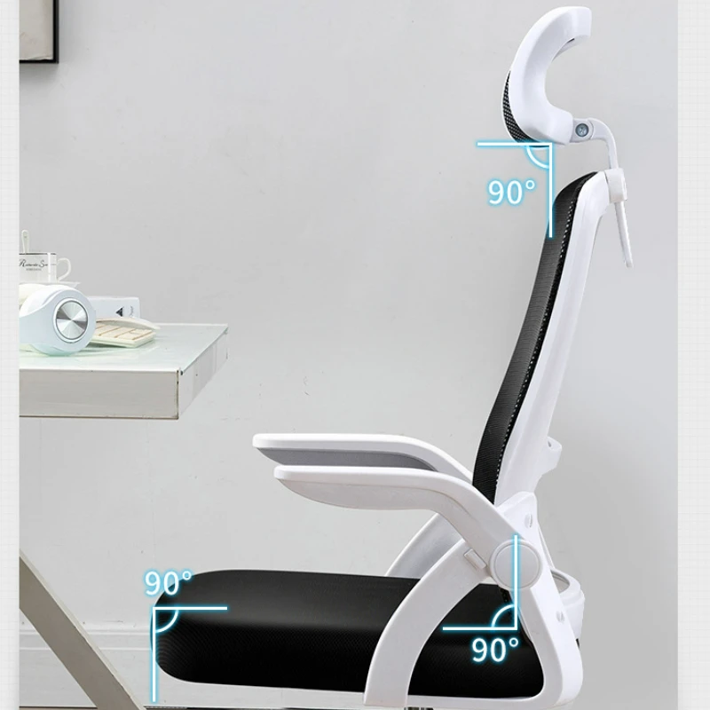 Ghế Văn Phòng Có Bánh Xe Ghế Game Thủ Nhân Viên Tựa Lưng Ergonomic Ghế Nâng Chân Xoay Cao Gối Tựa Đầu Công Sở