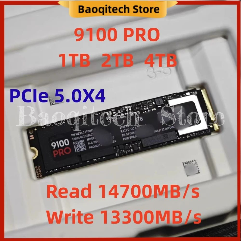 Neue SSD 9100 PRO 1T 2T 4T NVMe M.2 2280 PCIe 5,0X4 unterstützt SAMSUNG Interne Solid State Drive für Laptop Mini PC Gaming Computer