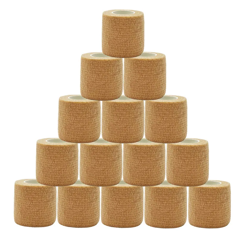 15 Uds 2,5/5/7,5 cm colorido deportes autoadhesivo elástico transpirable cinta deportiva para rodilleras dedo tobillo ayuda Kit herramienta para mascotas