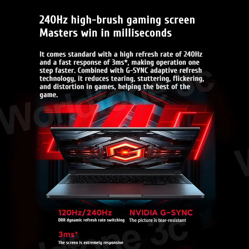 Xiaomi Redmi G Pro แล็ปท็อปสําหรับเล่นเกม 2024 Core i9-14900HX NVIDIA GeForce RTX 4060 RAM 16GB/32GB DDR5 1TB SSD 16 นิ้ว 240Hz หน้าจอ PC