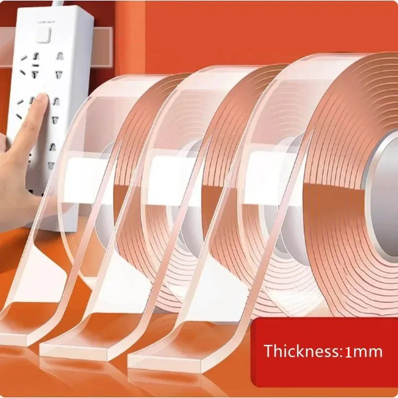 Double Sided Nano Tape Extra Strong Decorative Adhesive Tape Thickened Transparent Waterproof Tape Glue Useful Things for Home