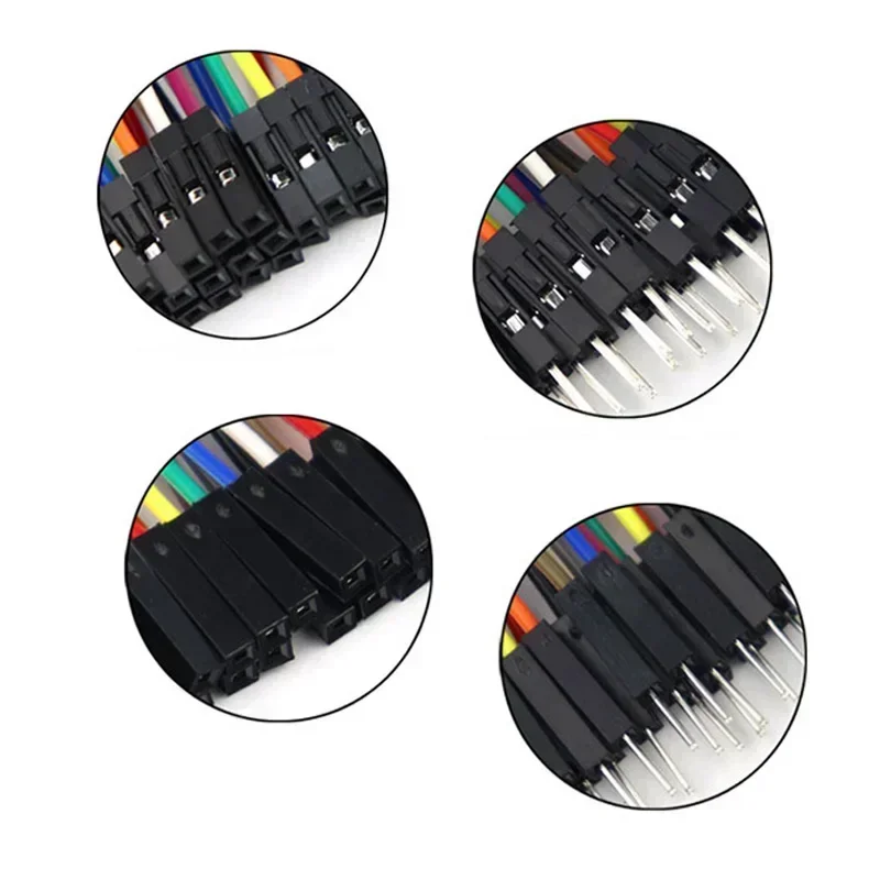 20PIN สาย Dupont Line 10 ซม.20 ซม.ชายชายหญิงหญิงชายหญิงจัมเปอร์ Dupont สายไฟสําหรับ PCB DIY ชุด