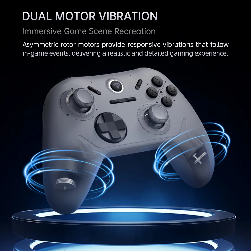 Controller di gioco wireless MACHENIKE G1 con joystick trigger effetto Hall con frequenza di polling 1K per Nintendo Switch PC iOS Android
