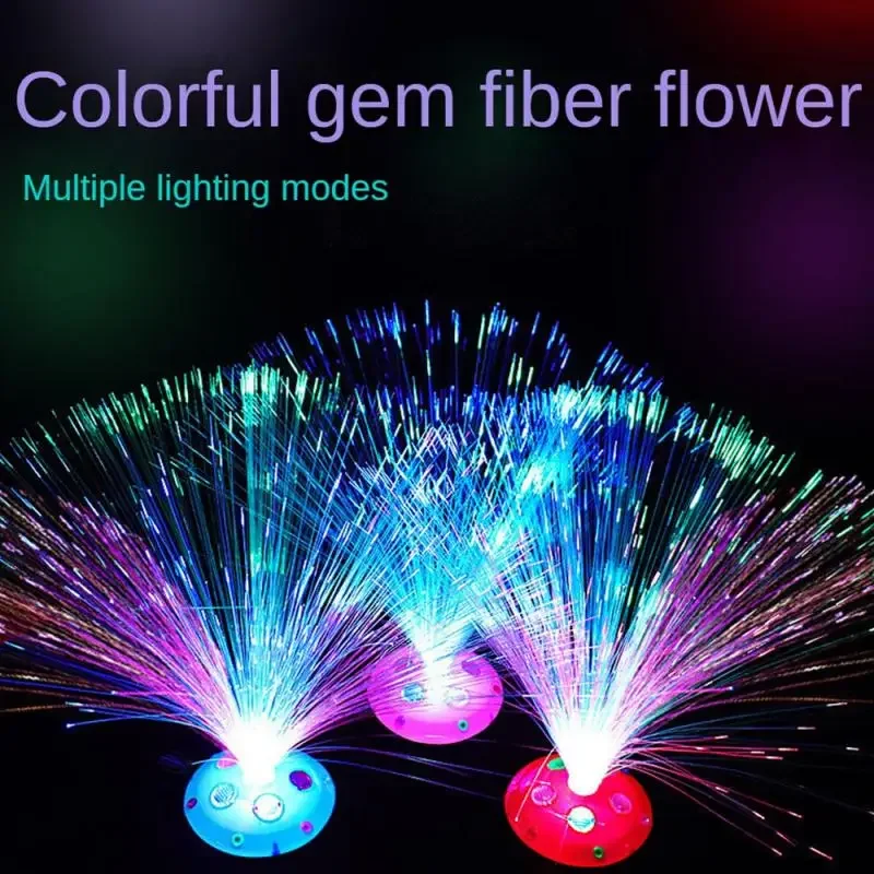 Luz nocturna intermitente Led de siete colores, práctica lámpara Led Abs para mayores de 3 años, batería no incluida, luz nocturna duradera, 1 ud.