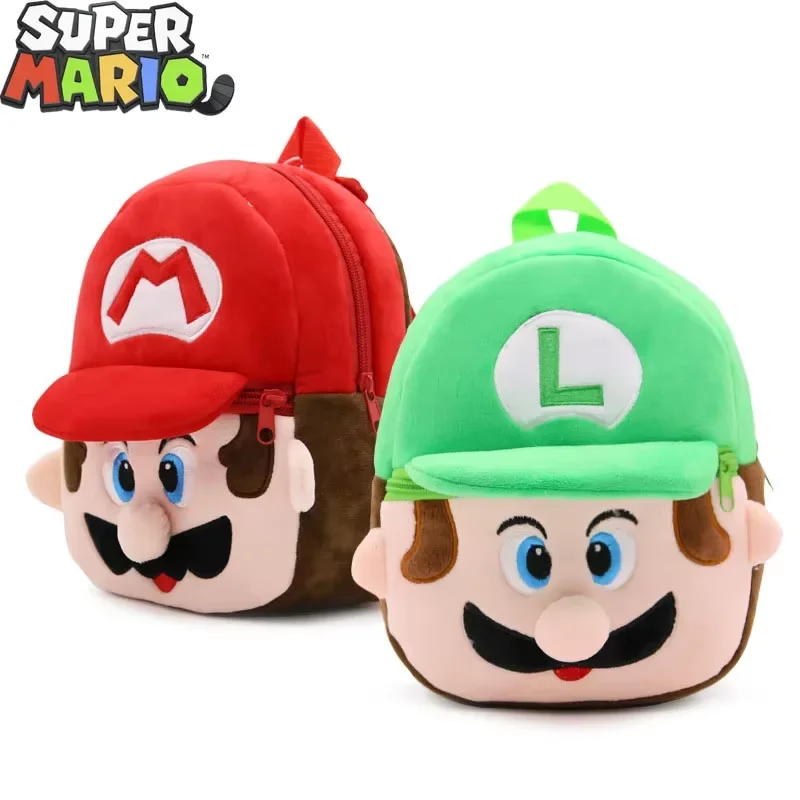 スーパーマリオブラザーズバックパックポケモンピカチュウアニメ FigureToy ソフトかわいいベビースクールバッグ子供の誕生日プレゼント