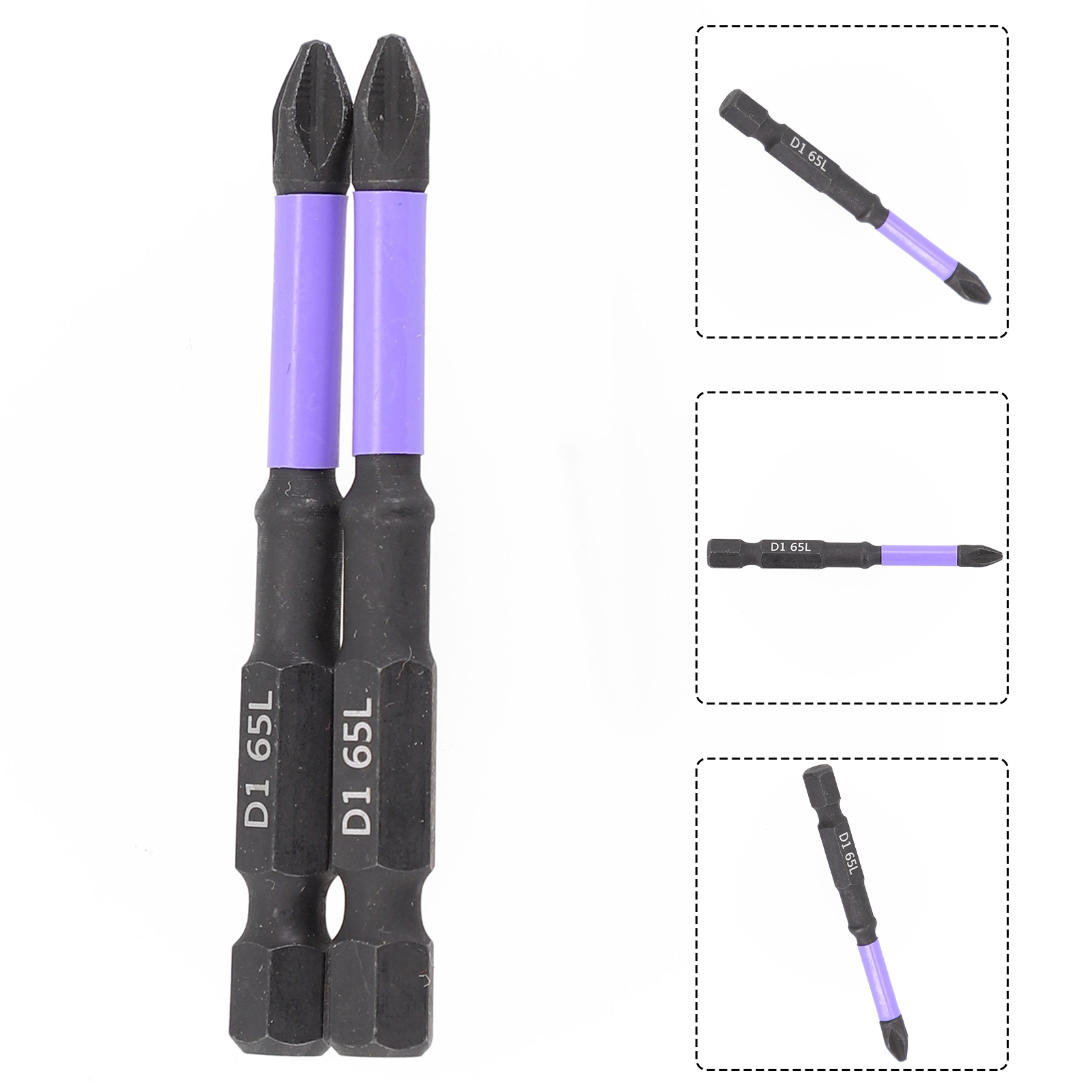 Antislip PH2 magnetische batchkop Sterke magnetische kruisschroevendraaier Hardheid Boor PH2 schroevendraaierbitset Boot