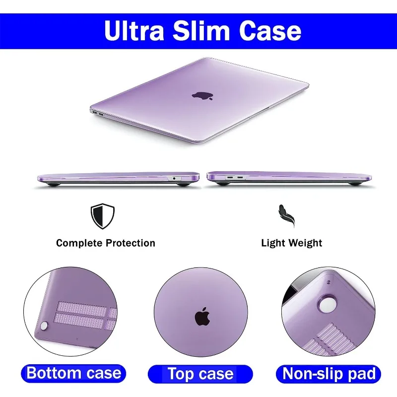 Funda de portátil para MacBook Air 13,6, Funda para Macbook Pro 13, Funda Air 15,3, Funda para Macbook Pro 14 16, 2021 2024, M3, M2, M1, Capa