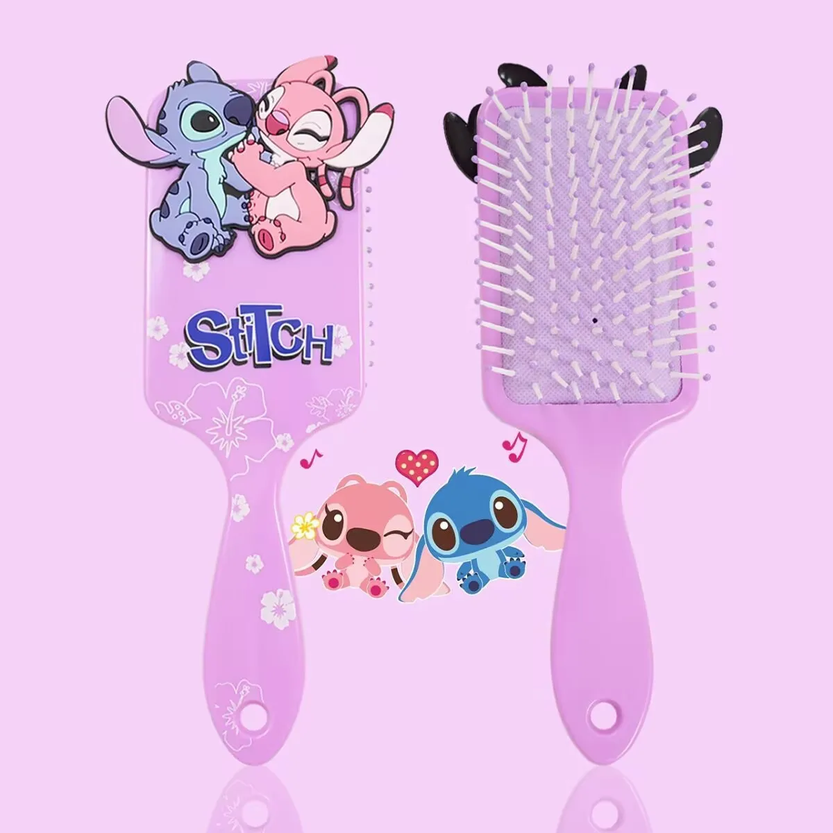 Miniso Animation Lilo & Stitch Comb Series การ์ตูน Stitch อุปกรณ์ต่อพ่วง Air Cushion หวีนวดเด็กสาวนักเรียนหวี