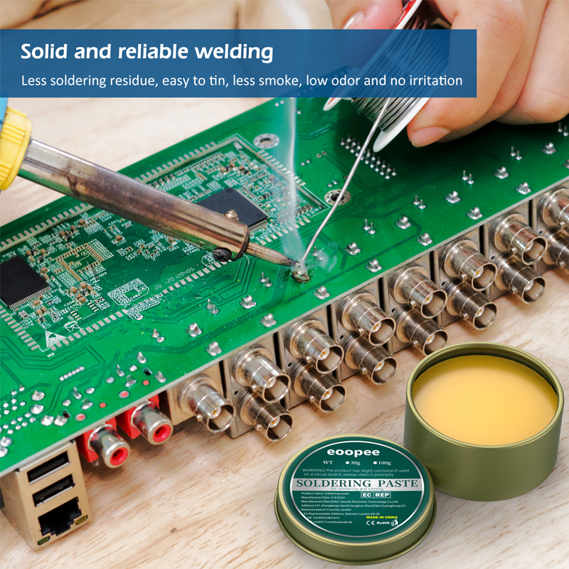 Pasta de soldadura Flujo de colofonia Flujo de soldadura profesional Sin flujo limpio para soldar Placa de circuito electrónico Herramienta electrónica esencial