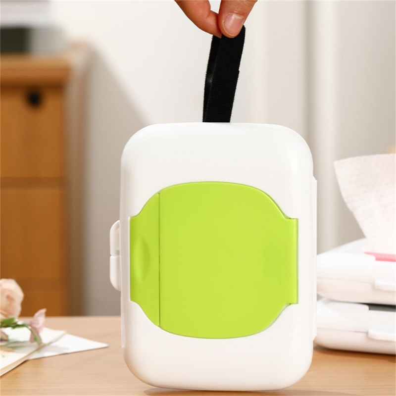 Soporte para toallitas recargables, contenedor toallitas húmedas viaje reutilizable, caja colgante para toallitas para